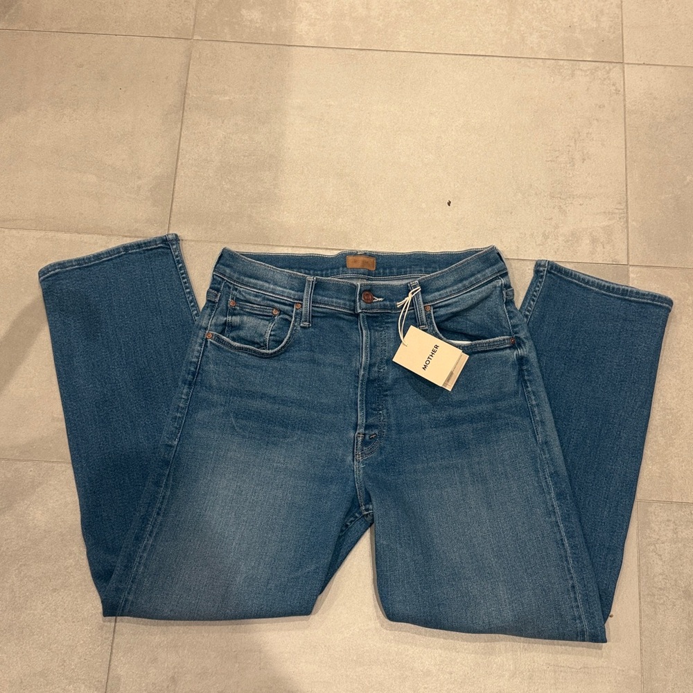 MOTHER THE TOMCAT HIGH-RISE STRAIGHT-LEG JEANS in Layover - Picture 7 of 11